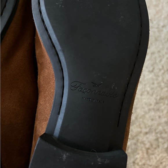 Faconnable Men's Brown Suede Slip On Loafers Size 11 - Picture 7 of 8